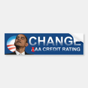 Obamas kreditvärdighet bildekal