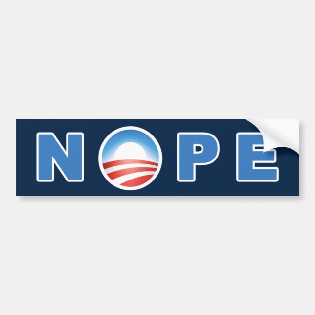 Obamas Nope bildekal (Framsidan)