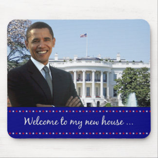 Obamas nya hus - Mousepad Musmatta