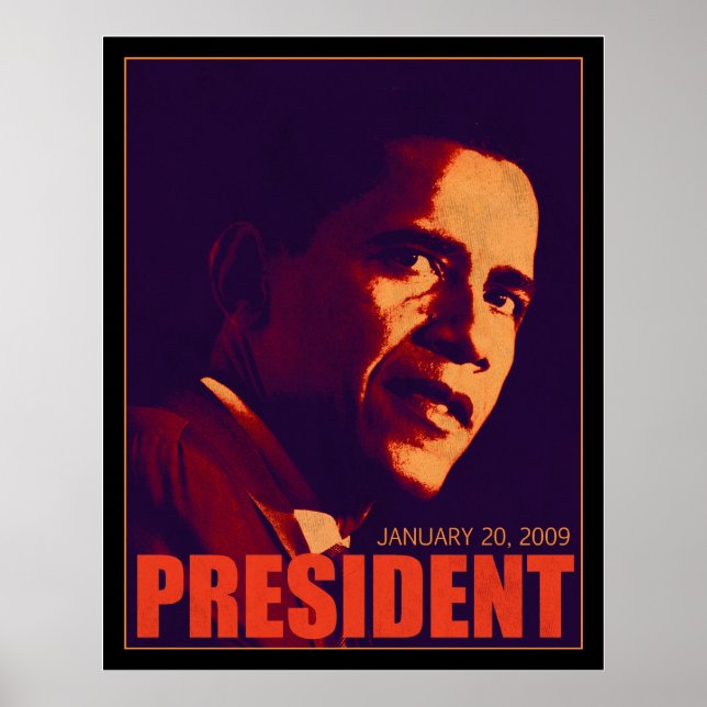 Obamas president Poster (Framsidan)