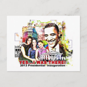 Obamas presidentinvigningskort 2013 vykort