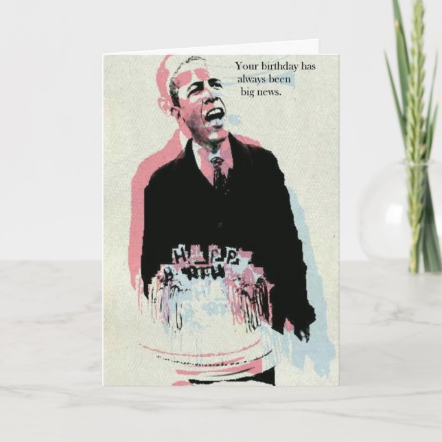 Obamas stora nyheterna kort (Framsida)