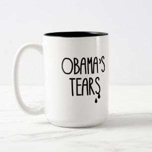 Obamas tårar - .png Två-Tonad mugg