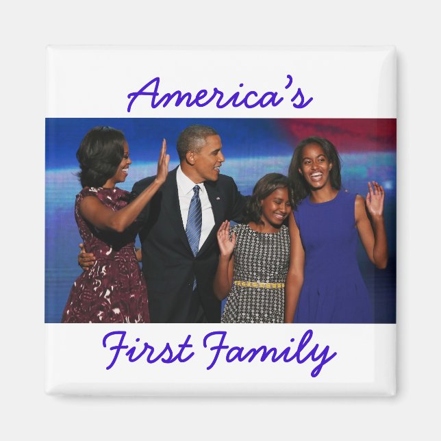 Obamas: USA:s första familjemagnet Magnet (Framsidan)