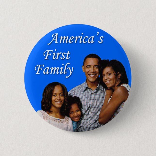 Obamasen: Amerika första familj Knapp (Framsida)