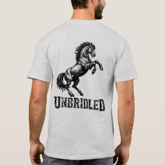 “Obändigt” Häst Grafisk T-Shirt