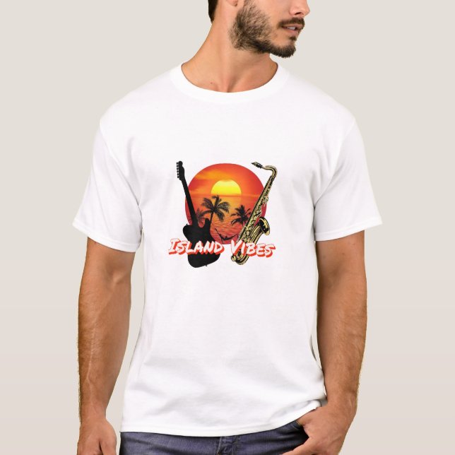 Öbasicerad T-shirt för män med önska vibbar (Framsida)