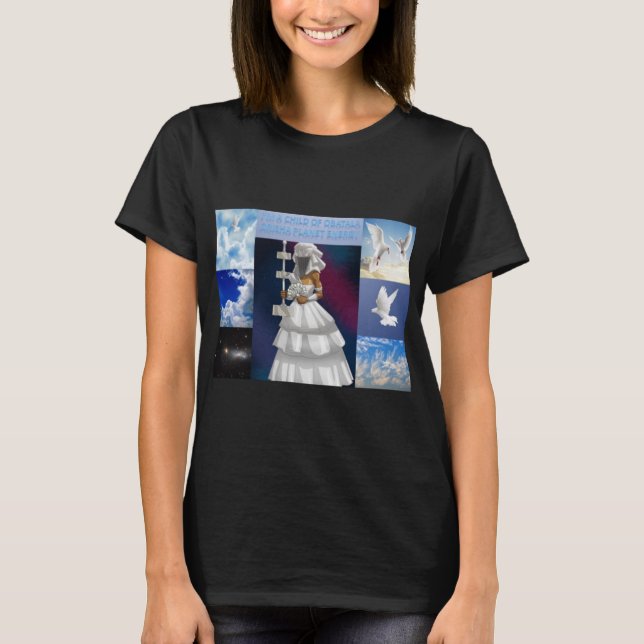 OBATALA HIMLAR ORISHA ENERGY IFA PATRON T SHIRT (Framsida)