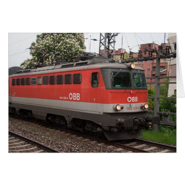 ÖBB 1142 638-4 HÄLSNINGSKORT (Framsidan Horizontal)