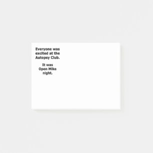 Obduktion Klubb Post-it Block