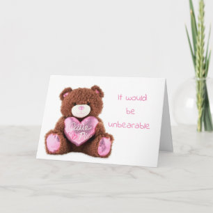 "OBEARABEL" OM DU INTE ÄR "MIN VALENTINE" HELGKORT
