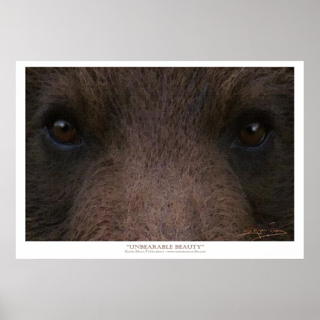 OBEARABLE BEAUTY (Grizzly Bear) ~ Art Prages Poster (Framsidan)
