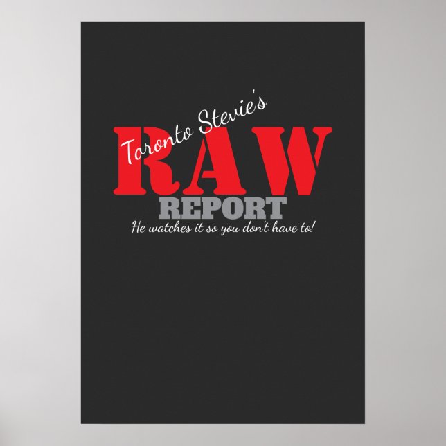 OBEARBETAD RAPPORT!!! POSTER (Framsidan)