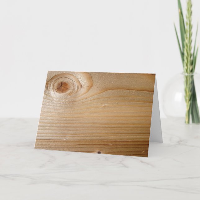 Obearbetat trä kort (Framsida)