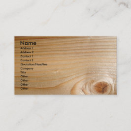 Obearbetat trä visitkort