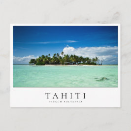 Obebodd ö i Tahiti, Fransk Polynesien Vykort