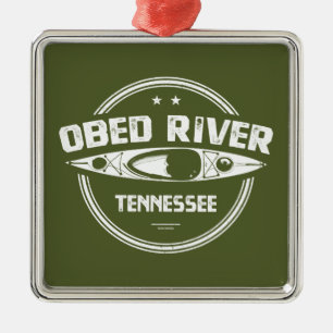 Obed River Tennessee Kayaking Julgransprydnad Metall