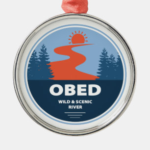 Obed Vild and Scenne River Julgransprydnad Metall