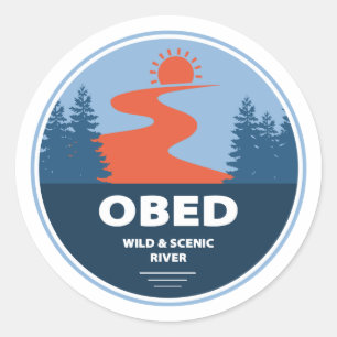 Obed Vild and Scenne River Runt Klistermärke