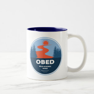 Obed Vild and Scenne River Två-Tonad Mugg