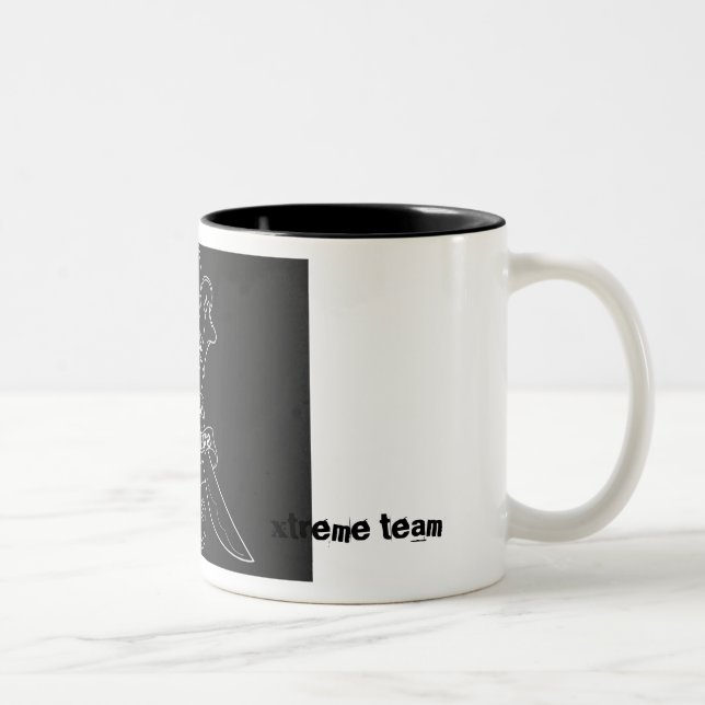 obedience är livmuggen Två-Tonad mugg (Höger)
