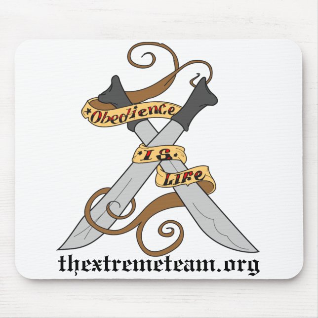 obedience är livmusen vadderar musmatta (Framsidan)