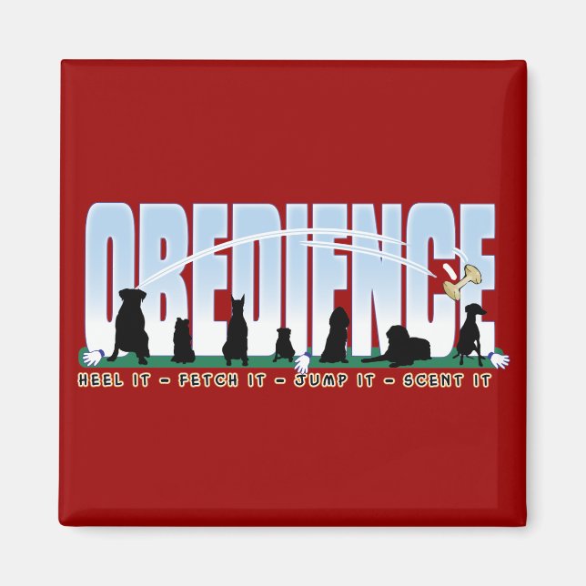 Obedience: Heel, Fetch, Jump, Scent it Magnet (Framsidan)