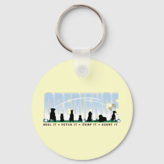 Obedience: Heel, Fetch, Jump, Scent it Nyckelring