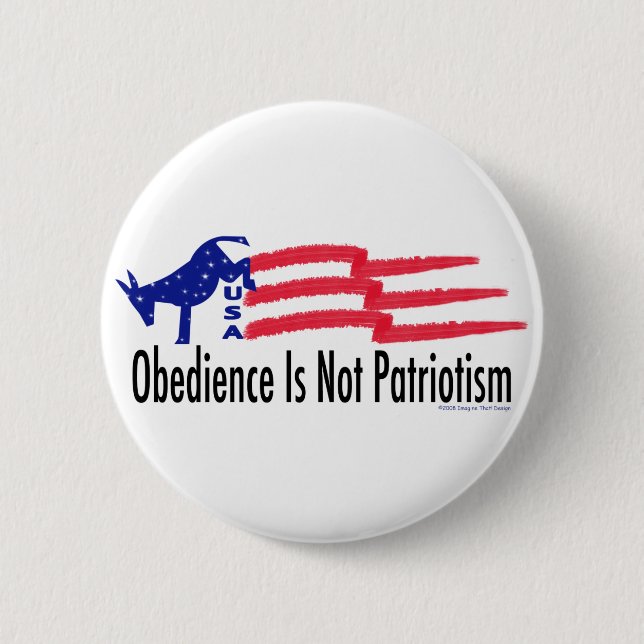 Obedience Patriotism Knapp (Framsida)