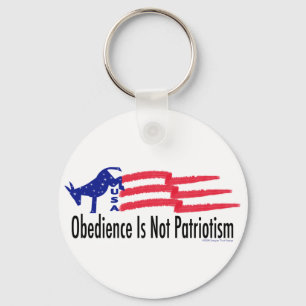 Obedience Patriotism Nyckelring