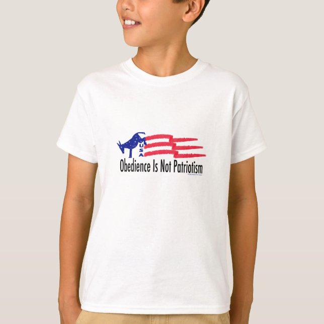 Obedience Patriotism Tee Shirt (Framsida)