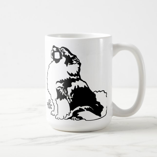 ObedienceKeeshond Kaffemugg (Höger)