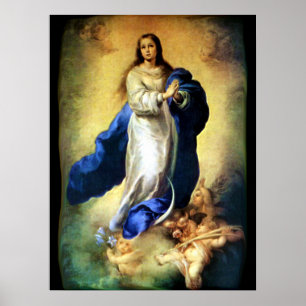 Obefläckad befruktning av jungfruliga Mary - Poster