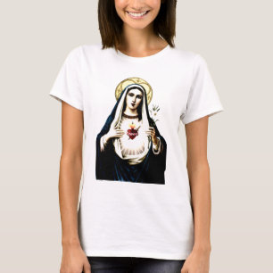 Obefläckad hjärta av den Mary skjortan Tee Shirt