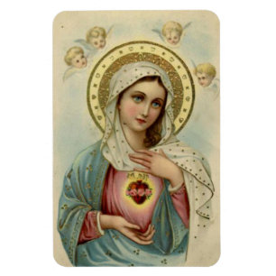 Obefläckad hjärta av Mary Refrigerator/CAR Magnet