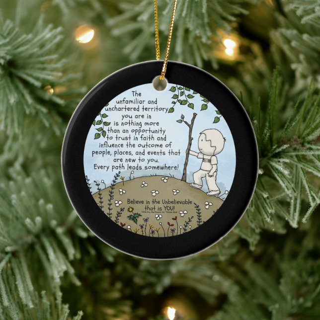 Obefraktat område julgransprydnad keramik (Träd)