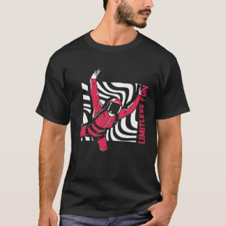 Obegränsad Kul Fallskärmshopp Fallskärm Fallskärms T Shirt
