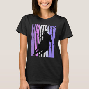 Obegränsad Lila Cowboyhatt Cow Flickor Rodeo Väst T Shirt