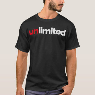 Obegränsad T-Shirt med Typografi