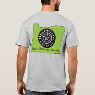Obegränsade T-Shirt statens kontur