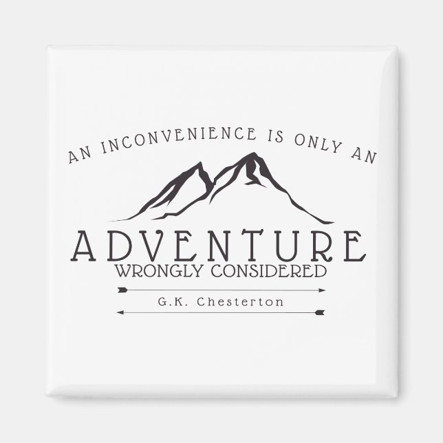 Obehag Chesterton Quote Fridge Magnet (Framsidan)