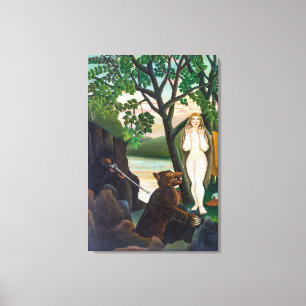 Obehaglig överraskning   Henri Rousseau   Canvastryck