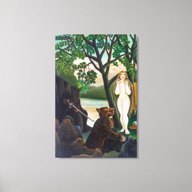 Obehaglig överraskning | Henri Rousseau | Canvastryck (Framsida)