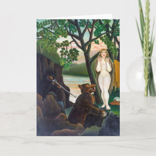 Obehaglig överraskning Henri Rousseau Kort