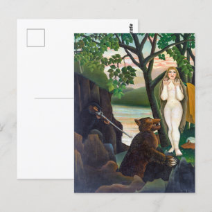 Obehaglig överraskning Henri Rousseau Vykort