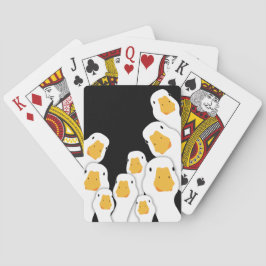 Obehaglig övervakning: Gäss som övervakas från rym Casinokort