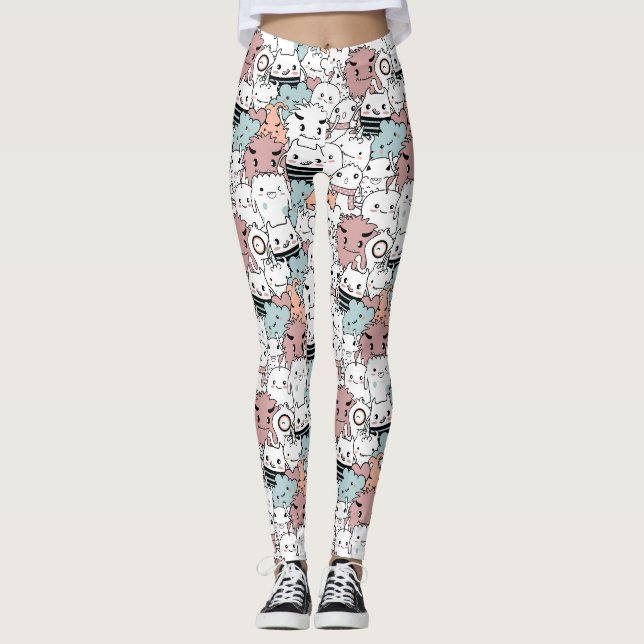 Obehagliga monster leggings (Framsida)