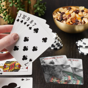 Obehagliga siamesiska kattleeps med LAB-mall Casinokort