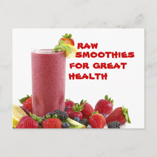Obehandlad smoothie för underbar hälsa vykort