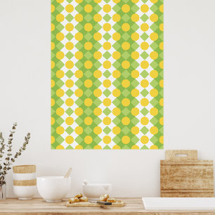 Obehärskade Shapes Mönster Poster